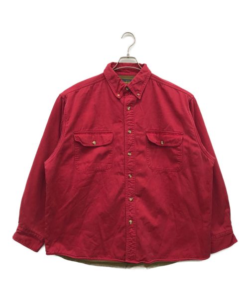 WOOLRICH（ウールリッチ）WOOLRICH (ウールリッチ) 裏ボアシャツジャケット レッド サイズ:XLの古着・服飾アイテム