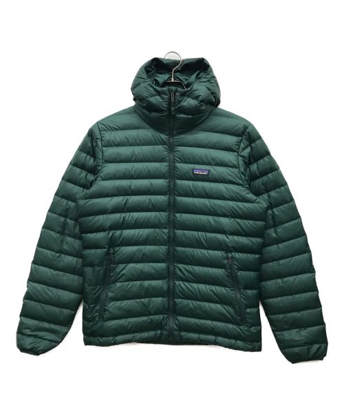 Patagonia（パタゴニア）Patagonia (パタゴニア) ダウンセーターフーディ グリーン サイズ:Mの古着・服飾アイテム