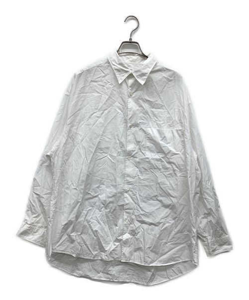 Graphpaper（グラフペーパー）Graphpaper (グラフペーパー) Broad L/S Oversized Regular Collar Shirt ホワイト サイズ:Fの古着・服飾アイテム