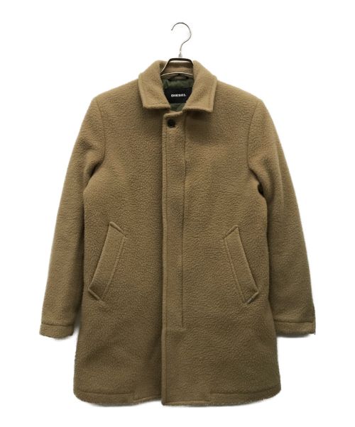 DIESEL（ディーゼル）DIESEL (ディーゼル) ピリング加工ウールコート ベージュ サイズ:Sの古着・服飾アイテム