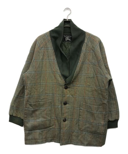 Burberry's（バーバリーズ）Burberry's (バーバリーズ) チェックジャケット オリーブ サイズ:Lの古着・服飾アイテム