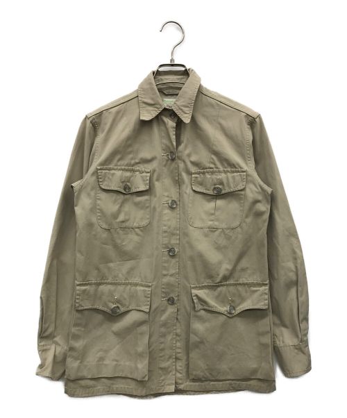 Abercrombie & Fitch（アバクロンビー アンド フィッチ）Abercrombie & Fitch (アバクロンビー アンド フィッチ) サファリシャツ ベージュ サイズ:10の古着・服飾アイテム