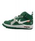 NIKE (ナイキ) OFFWHITE (オフホワイト) Air Force 1 Mid SP LTHR グリーン サイズ:US7.5 未使用品：15000円