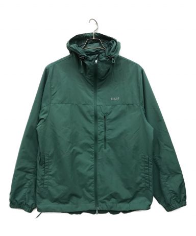 中古・古着通販】HUF (ハフ) ナイロンジャケット グリーン サイズ:L