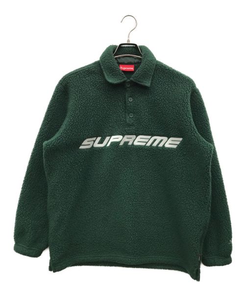 SUPREME（シュプリーム）Supreme (シュプリーム) Polartec L/S Polo グリーン サイズ:Smallの古着・服飾アイテム