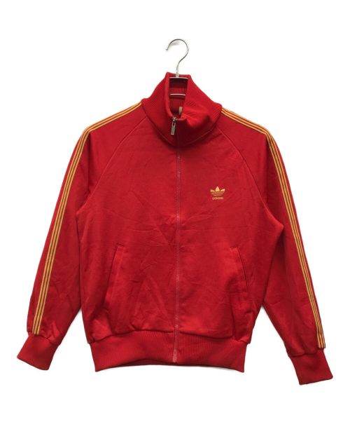 adidas（アディダス）adidas (アディダス) トラックジャケット レッド サイズ:胸囲90 身長165の古着・服飾アイテム