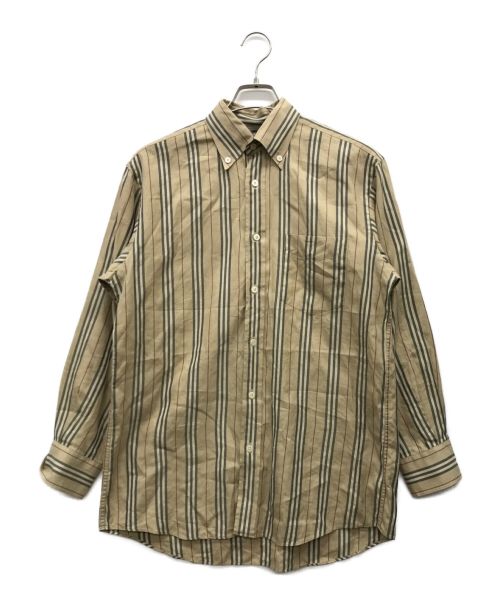 BURBERRY LONDON（バーバリーロンドン）BURBERRY LONDON (バーバリーロンドン) ボタンダウンストライプシャツ ベージュ サイズ:Mの古着・服飾アイテム