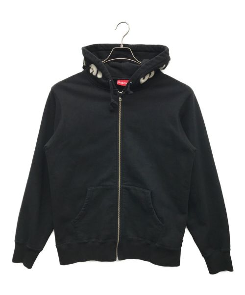 SUPREME（シュプリーム）Supreme (シュプリーム) Bone Zip Up Hooded Sweatshirt ブラック サイズ:Mediumの古着・服飾アイテム