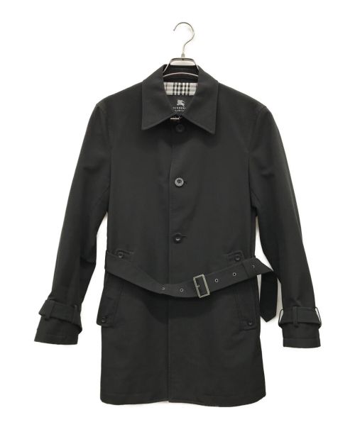 BURBERRY BLACK LABEL（バーバリーブラックレーベル）BURBERRY BLACK LABEL (バーバリーブラックレーベル) ステンカラーコート ブラック サイズ:Mの古着・服飾アイテム