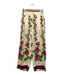 GUCCI（グッチ）の古着「SILK TROUSERS」｜アイボリー