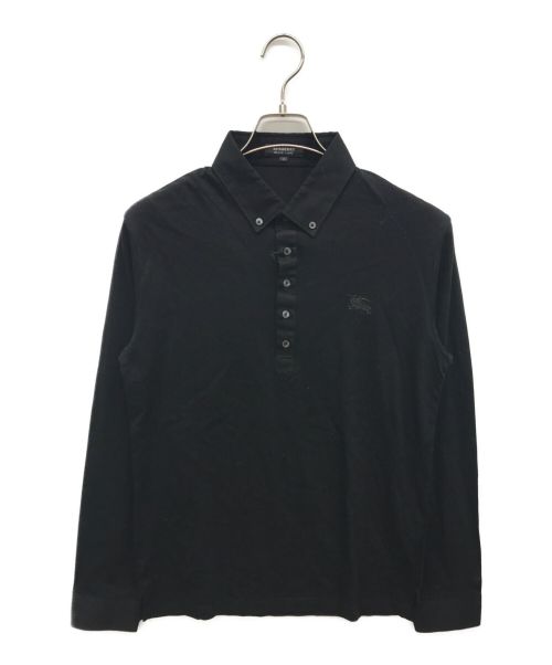 BURBERRY BLACK LABEL（バーバリーブラックレーベル）BURBERRY BLACK LABEL (バーバリーブラックレーベル) ポロシャツ ブラック サイズ:M 未使用品の古着・服飾アイテム