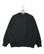 Name.ネーム）の古着「EDGE AGING ASYMMETRIC SWEATSHIRT」｜ブラック