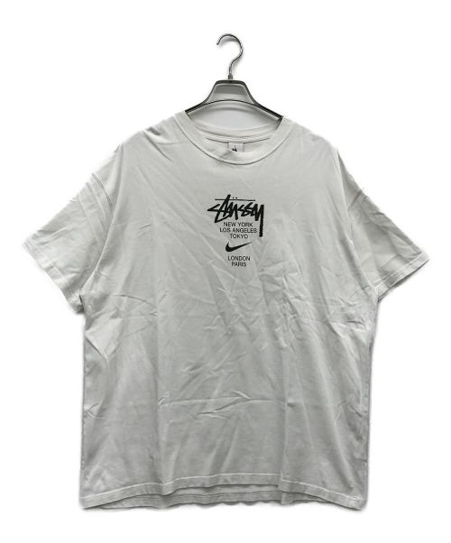 NIKE（ナイキ）NIKE (ナイキ) stussy (ステューシー) Short-Sleeve Tee ホワイト サイズ:XLの古着・服飾アイテム