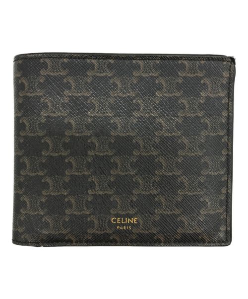 CELINE（セリーヌ）CELINE (セリーヌ) バイフォールドウォレット ブラウンの古着・服飾アイテム