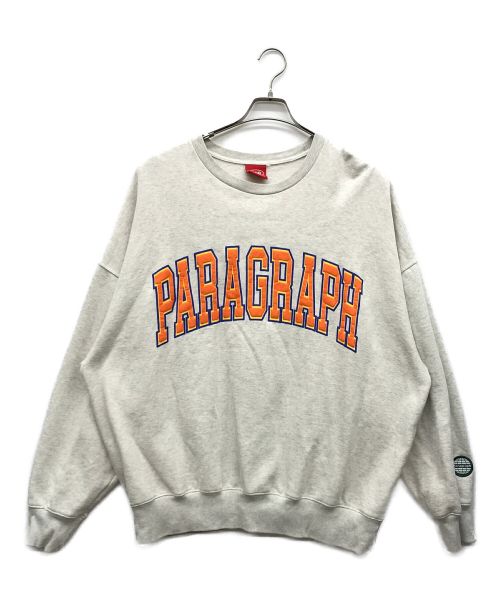 paragraph（パラグラフ）Paragraph (パラグラフ) ロゴスウェット グレー サイズ:4の古着・服飾アイテム