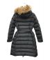 MONCLER (モンクレール) GENEVRIERファー付ダウンコート ブラック：85000円