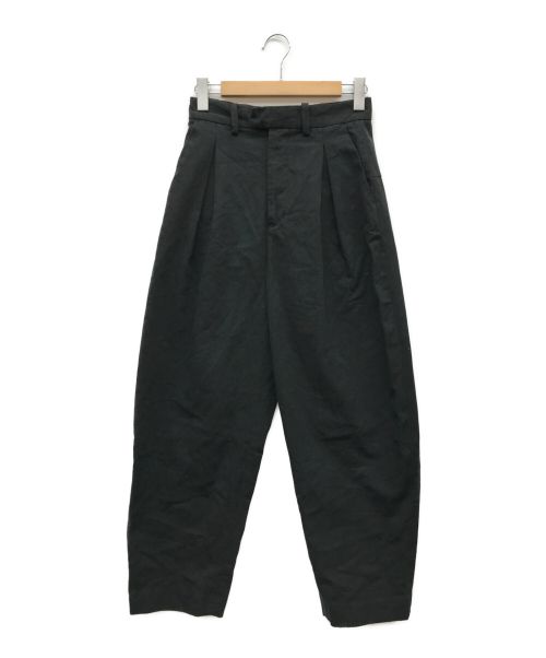 TODAYFUL（トゥデイフル）TODAYFUL (トゥデイフル) Cotton Boxtuck Pants ブラック サイズ:38の古着・服飾アイテム