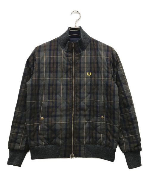 FRED PERRY（フレッドペリー）FRED PERRY (フレッドペリー) リバーシブルジャケット グレー サイズ:M チェスト88-96、身長165-175の古着・服飾アイテム