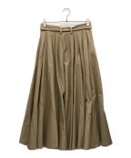 foufouフーフー）の古着「new big flare trench skirt」｜ベージュ