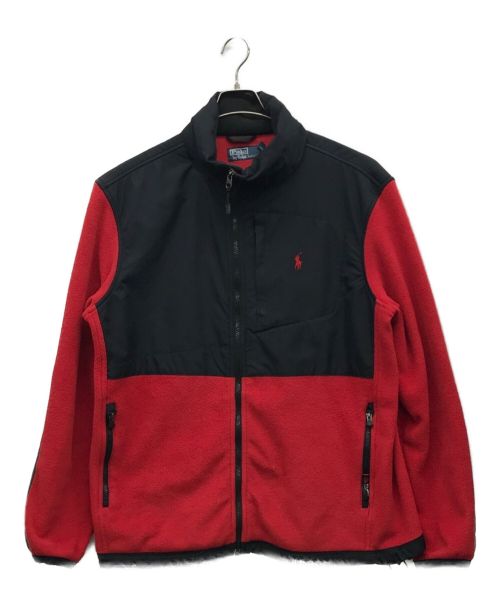 POLO RALPH LAUREN（ポロ・ラルフローレン）POLO RALPH LAUREN (ポロ・ラルフローレン) フリースジャケット レッド サイズ:Lの古着・服飾アイテム