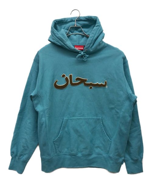 SUPREME（シュプリーム）Supreme (シュプリーム) Arabic Logo Hooded Sweatshirt スカイブルー サイズ:Mの古着・服飾アイテム