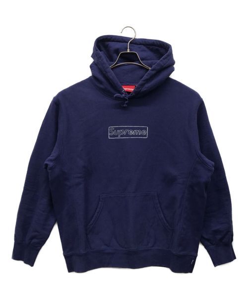 SUPREME（シュプリーム）Supreme (シュプリーム) KAWS (カウズ) Chalk Logo Hooded Sweatshirt パープル サイズ:Mの古着・服飾アイテム