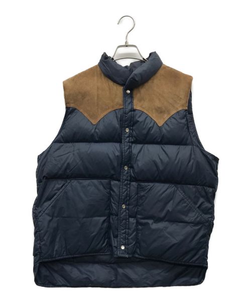 WOOLRICH（ウールリッチ）WOOLRICH (ウールリッチ) ダウンベスト ネイビー サイズ:Lの古着・服飾アイテム