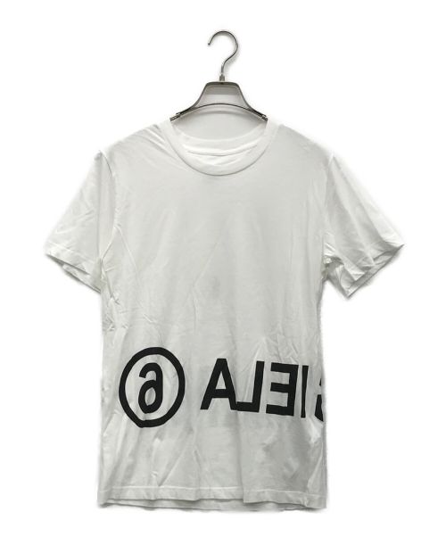 MM6 Maison Margiela（エムエムシックス メゾンマルジェラ）MM6 Maison Margiela (エムエムシックス メゾンマルジェラ) ロゴプリントTシャツ ホワイト サイズ:XS 未使用品の古着・服飾アイテム