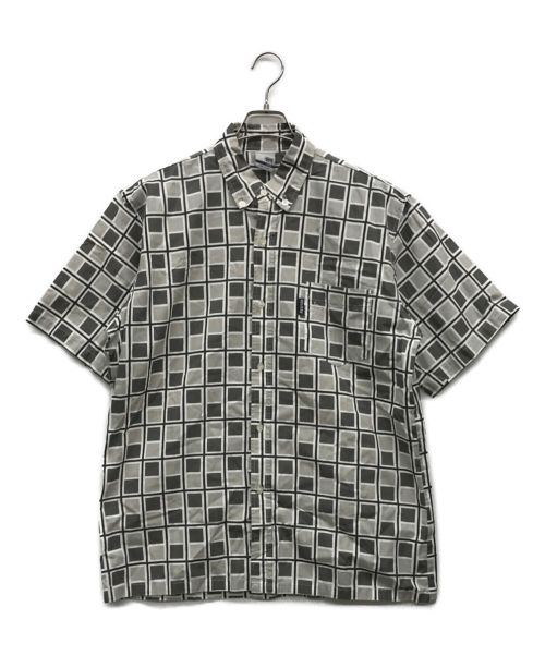 stussy（ステューシー）stussy (ステューシー) チェックシャツ グレー サイズ:Lの古着・服飾アイテム