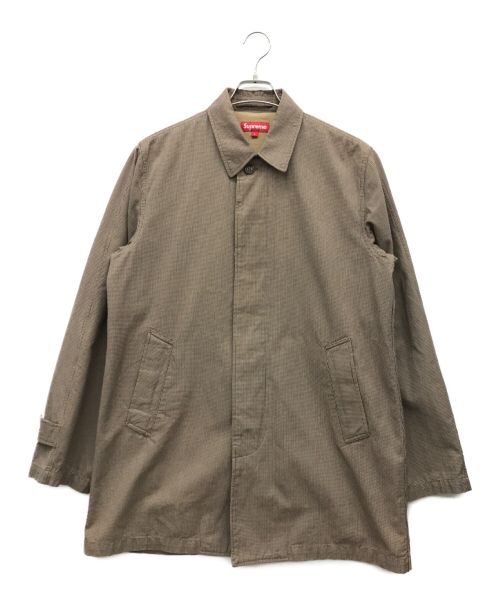 SUPREME（シュプリーム）Supreme (シュプリーム) ステンカラーコート ブラウン サイズ:Lの古着・服飾アイテム