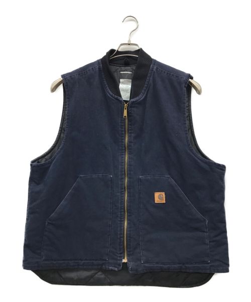 CarHartt（カーハート）CarHartt (カーハート) ダック地ベスト ネイビー サイズ:X-Large Regularの古着・服飾アイテム