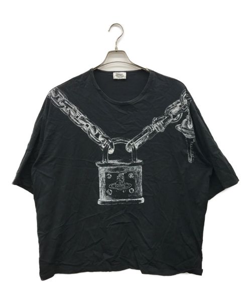 Vivienne Westwood man（ヴィヴィアン ウェストウッド マン）Vivienne Westwood man (ヴィヴィアン ウェストウッド マン) プリントTシャツ ブラック サイズ:Fの古着・服飾アイテム