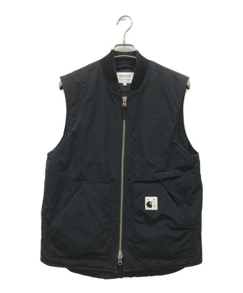 Carhartt WIP（カーハート ワークインプログレス）CARHARTT WIP (カーハートダブリューアイピー) POP TRADING COMPANY (ポップトレーディングカンパニー) POP CLASSIC VEST ブラック サイズ:Mの古着・服飾アイテム