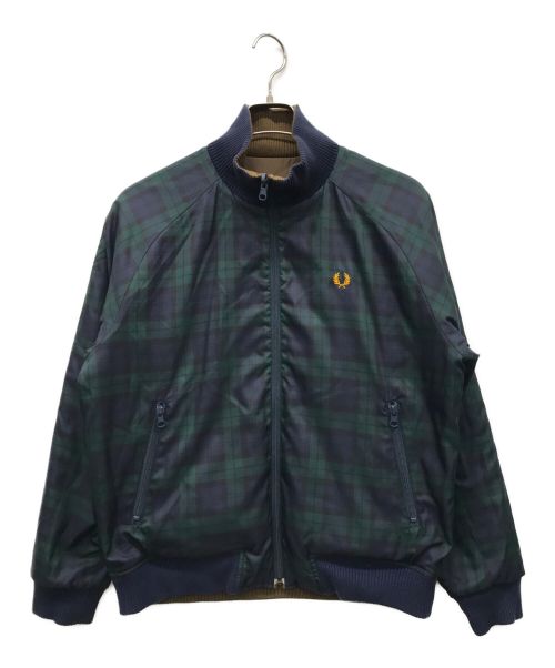 FRED PERRY（フレッドペリー）FRED PERRY (フレッドペリー) タータンチェックリバーシブルジャケット ネイビー サイズ:Sの古着・服飾アイテム