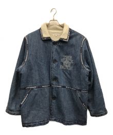 BlackEyePatch（ブラックアイパッチ）の古着「LOGO TAPE DENIM RANCH COAT」｜インディゴ