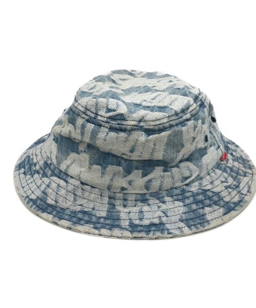 SUPREME（シュプリーム）Supreme (シュプリーム) Fat Tip Jacquard Denim Crusher インディゴ サイズ:SMALL/MEDIUMの古着・服飾アイテム