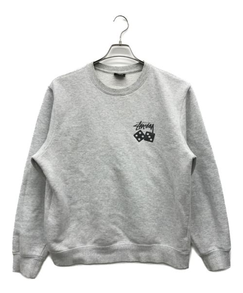 stussy（ステューシー）stussy (ステューシー) ダイスプリントスウェット グレー サイズ:Sの古着・服飾アイテム