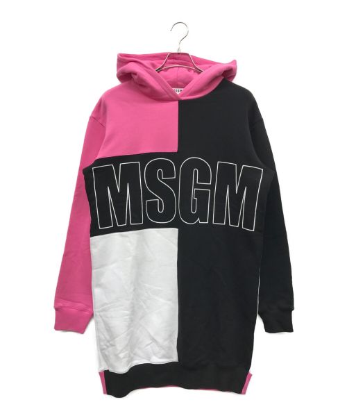 MSGM（エムエスジーエム）MSGM (エムエスジーエム) パーカーワンピース ブラック サイズ:Sの古着・服飾アイテム