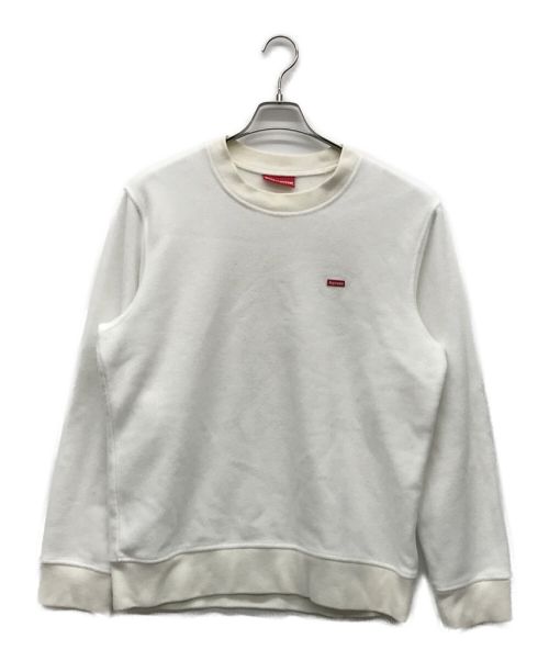 SUPREME（シュプリーム）Supreme (シュプリーム) Polartec Small Box Crewneck Sweatshirt ホワイト サイズ:MEDIUMの古着・服飾アイテム