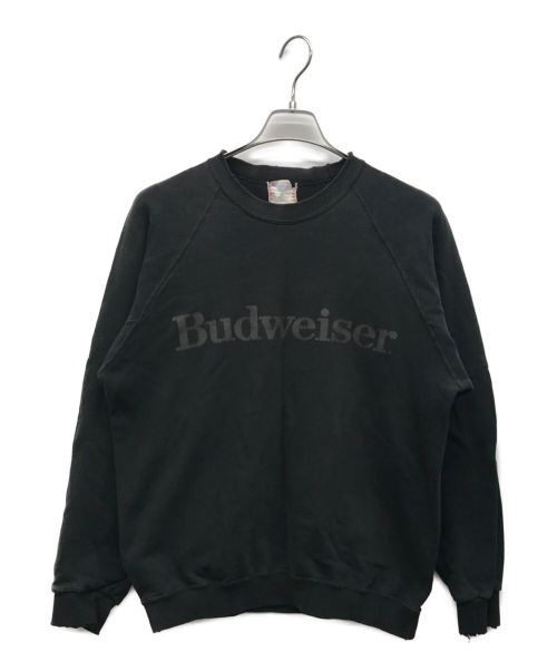 BUDWEISER（バドワイザー）BUDWEISER (バドワイザー) ラグランスウェット ブラック サイズ:なしの古着・服飾アイテム