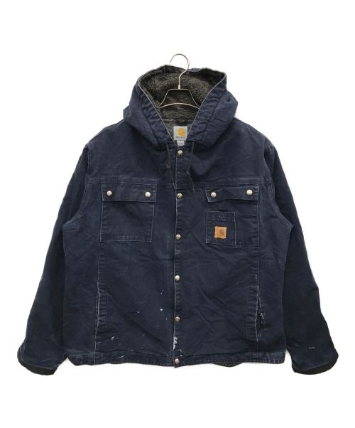 CarHartt（カーハート）CarHartt (カーハート) フーデッドジャケット ネイビー サイズ:XLの古着・服飾アイテム