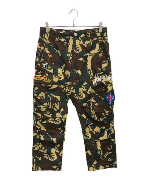 A BATHING APE（アベイシングエイプ）A BATHING APE (アベイシングエイプ) 迷彩柄パンツ グリーン サイズ:Sの古着・服飾アイテム