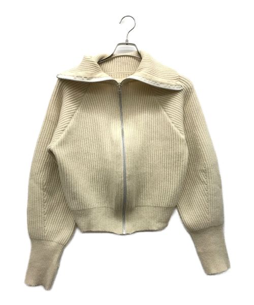 TODAYFUL（トゥデイフル）TODAYFUL (トゥデイフル) WASHEDWOOL ZIP KNIT アイボリー サイズ:Fの古着・服飾アイテム