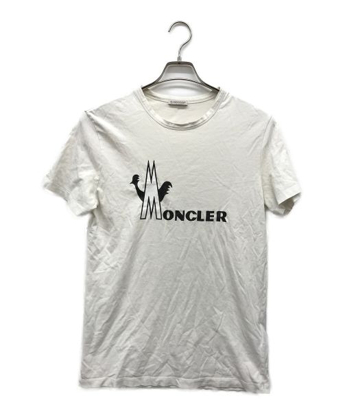 MONCLER（モンクレール）MONCLER (モンクレール) プリントTシャツ ホワイト サイズ:Mの古着・服飾アイテム