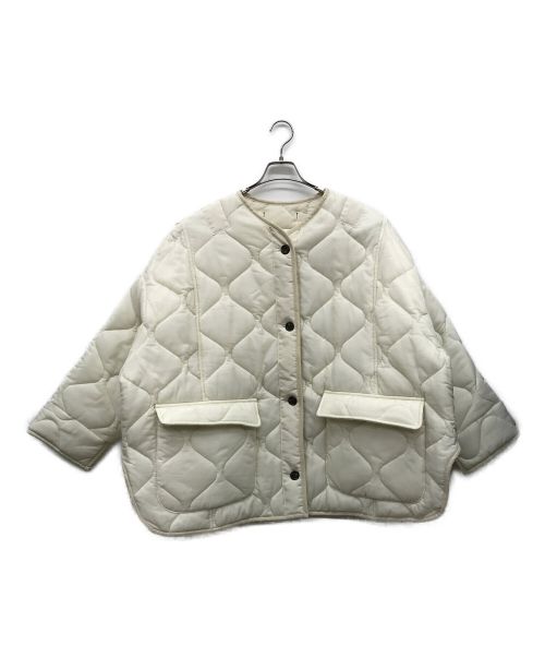 The Frankie shop（ザ フランキー）The Frankie shop (ザ フランキー) Teddy Quilted Jacket ホワイト サイズ:MEDIUMの古着・服飾アイテム