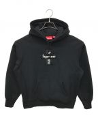SUPREMEシュプリーム）の古着「Cross Box Logo Hooded Sweatshirt」｜ブラック
