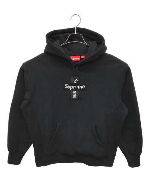 SUPREME（シュプリーム）Supreme (シュプリーム) Cross Box Logo Hooded Sweatshirt ブラック サイズ:Mの古着・服飾アイテム