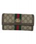 GUCCI（グッチ）の古着「GG コンチネンタルウォレット」｜ベージュ