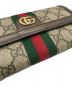 中古・古着 GUCCI (グッチ) GG コンチネンタルウォレット ベージュ：26000円