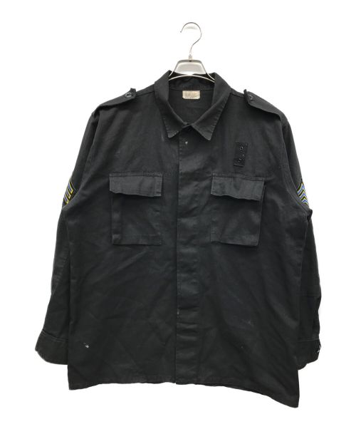 US ARMY（ユーエスアーミー）US ARMY (ユーエス アーミー) ミリタリーシャツ ブラック サイズ:LARGE-REGULARの古着・服飾アイテム